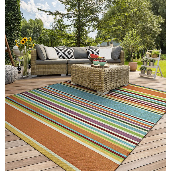 Covington Sherbet Stripe by Couristan - Image 2